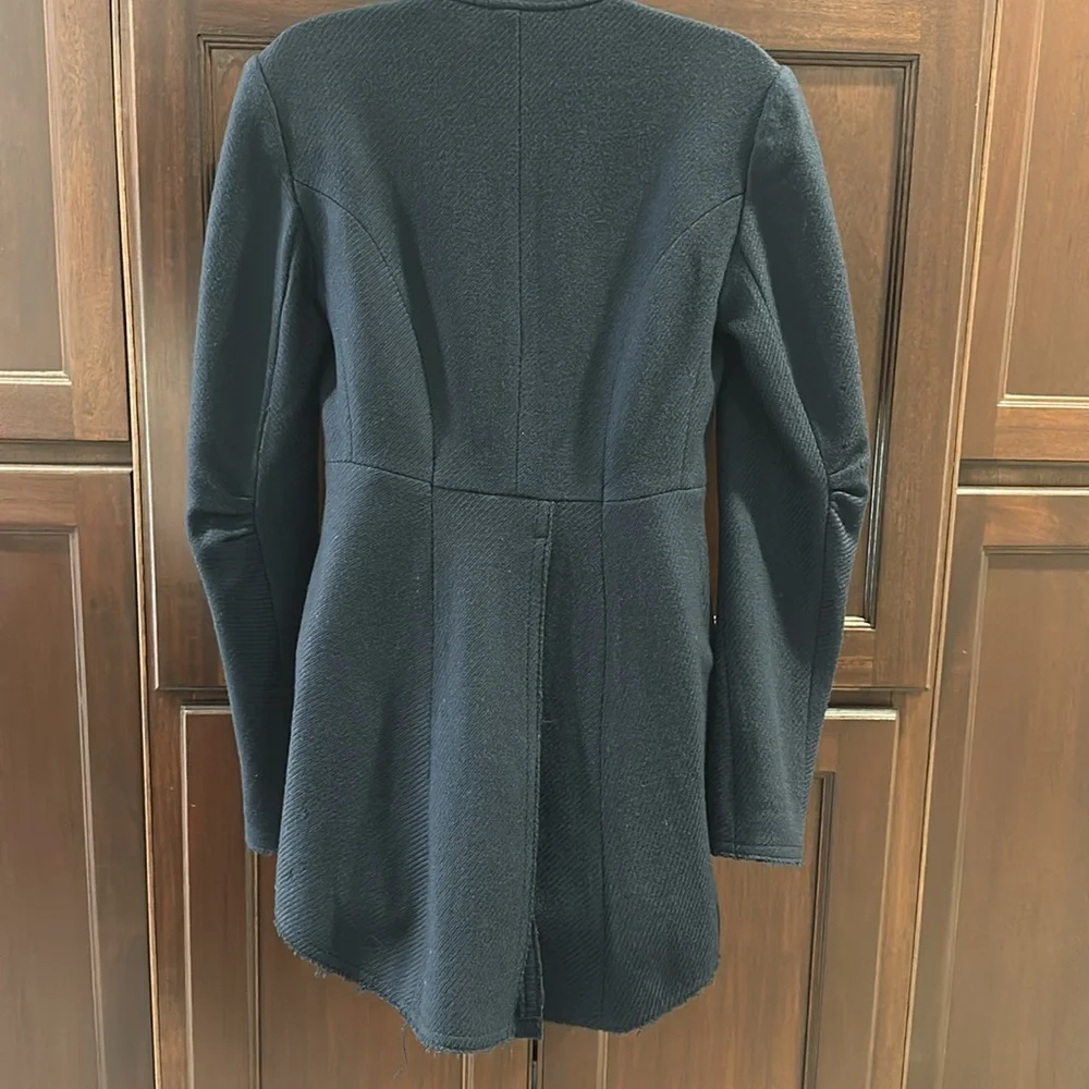 IISLI WOOL NAVY WOMANS RIDING STYLE JACKET SIZE 4 - Picture 3 of 10
